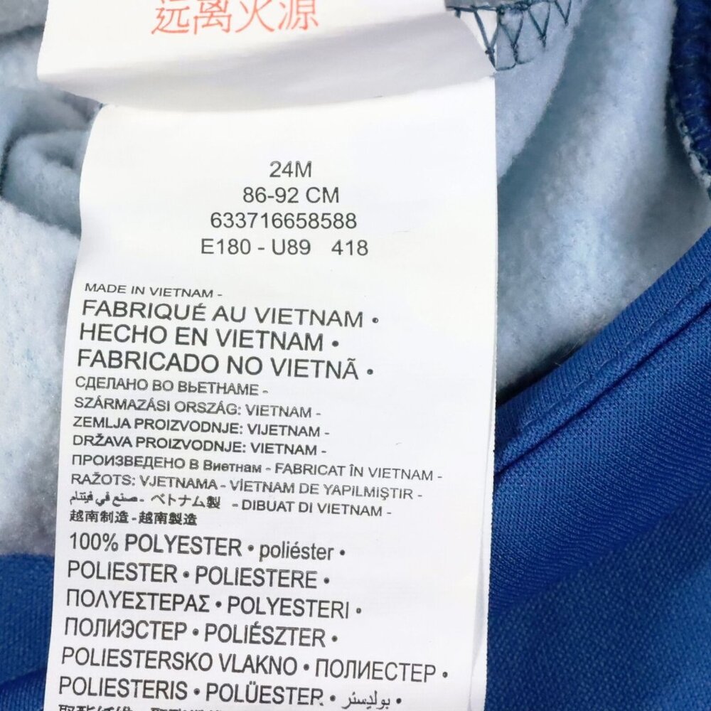 Nike Toddler Baby Boy's 24M Blue Dri-Fit Zip-Up Hoodie Sweatshirt - Picture 5 of 5